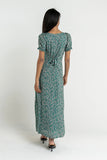 Camden Floral Maxi Dress in Green