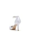 Pointed Toe Wedding Heels with Pearl Tassel
