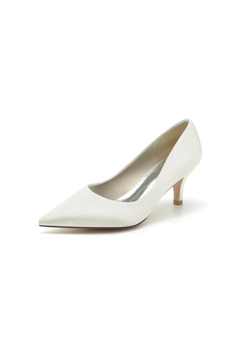 Simple Pointed Toe Kitten Heels