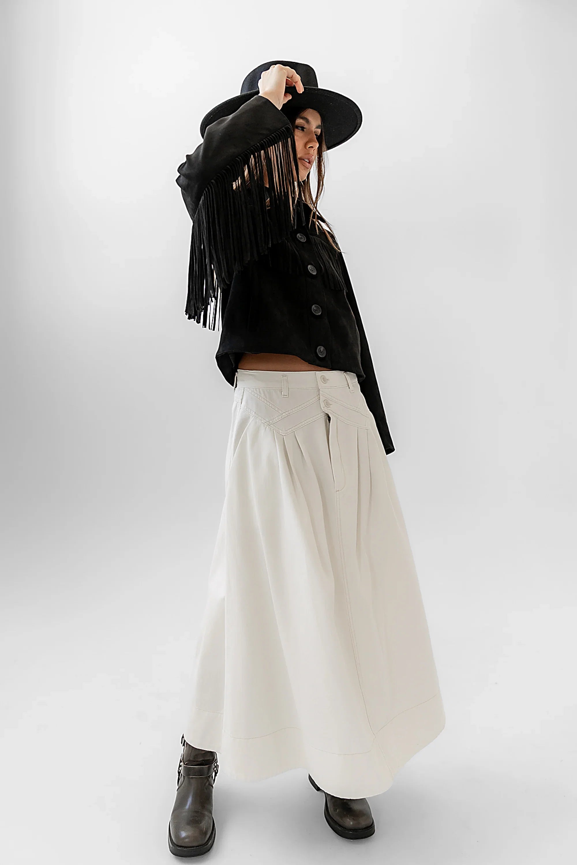 Eddie Denim Maxi Skirt FINAL SALE
