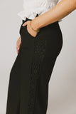 Karie Crochet Pants in Black FINAL SALE