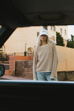 Mandy Contrast Sweater in Tan FINAL SALE