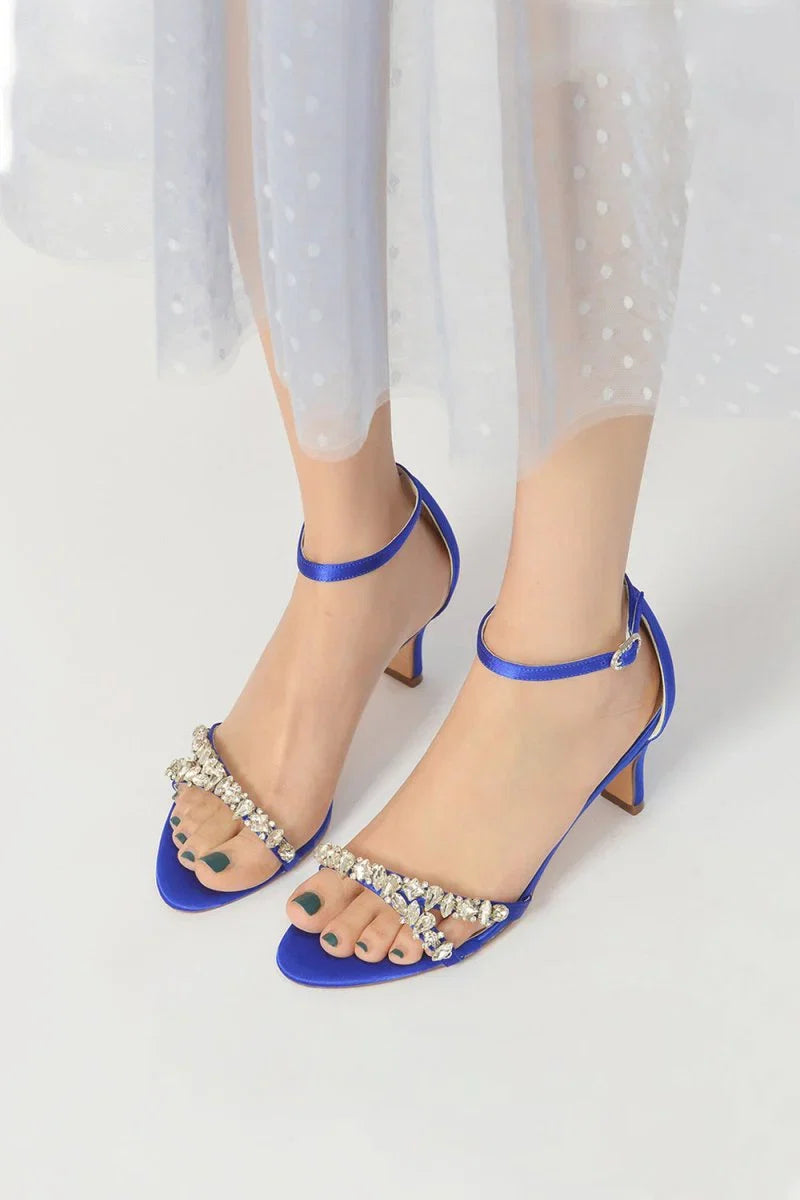 Simple Round Toe Chunky Heel Pumps