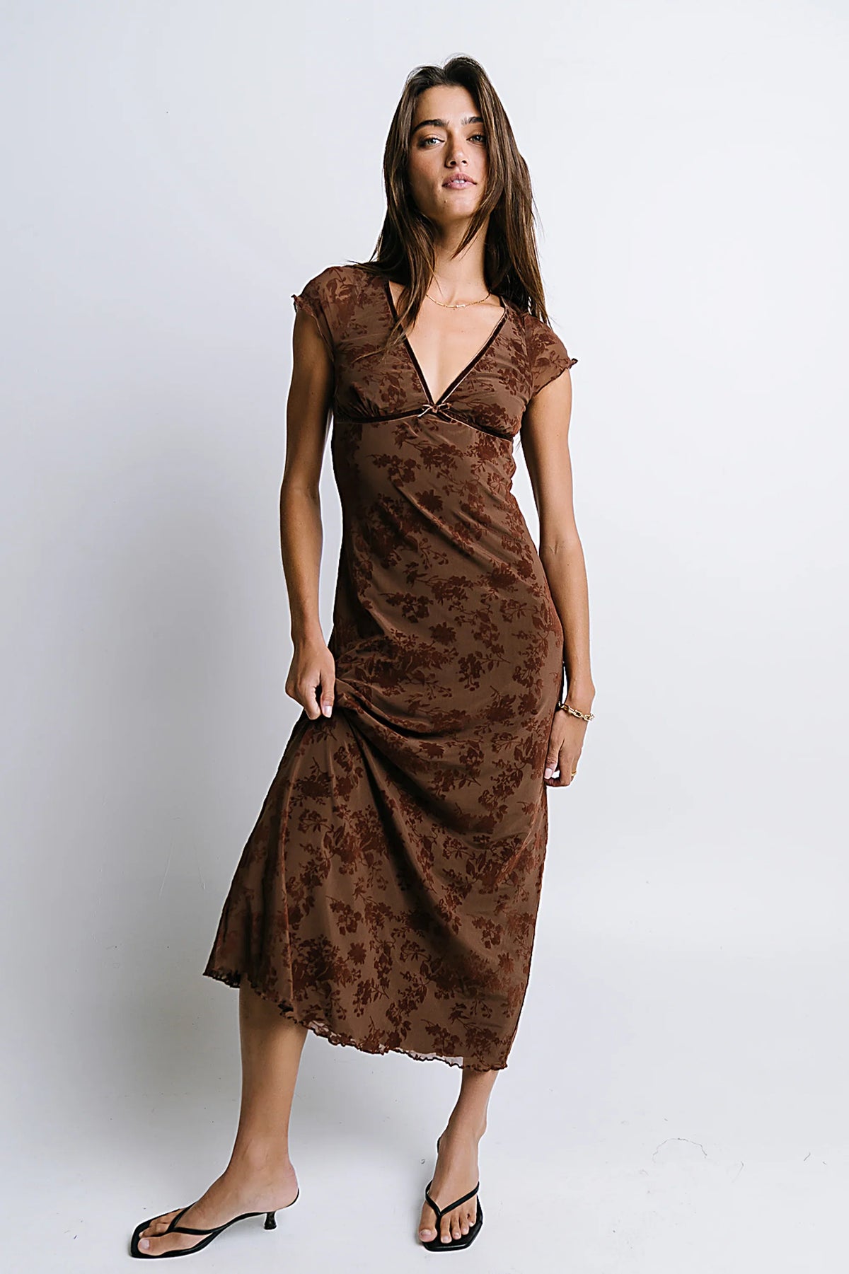 Maggie Floral Midi Dress FINAL SALE