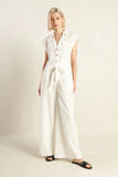 KNOW BETTER WHITE EYELET JUMPSUIT