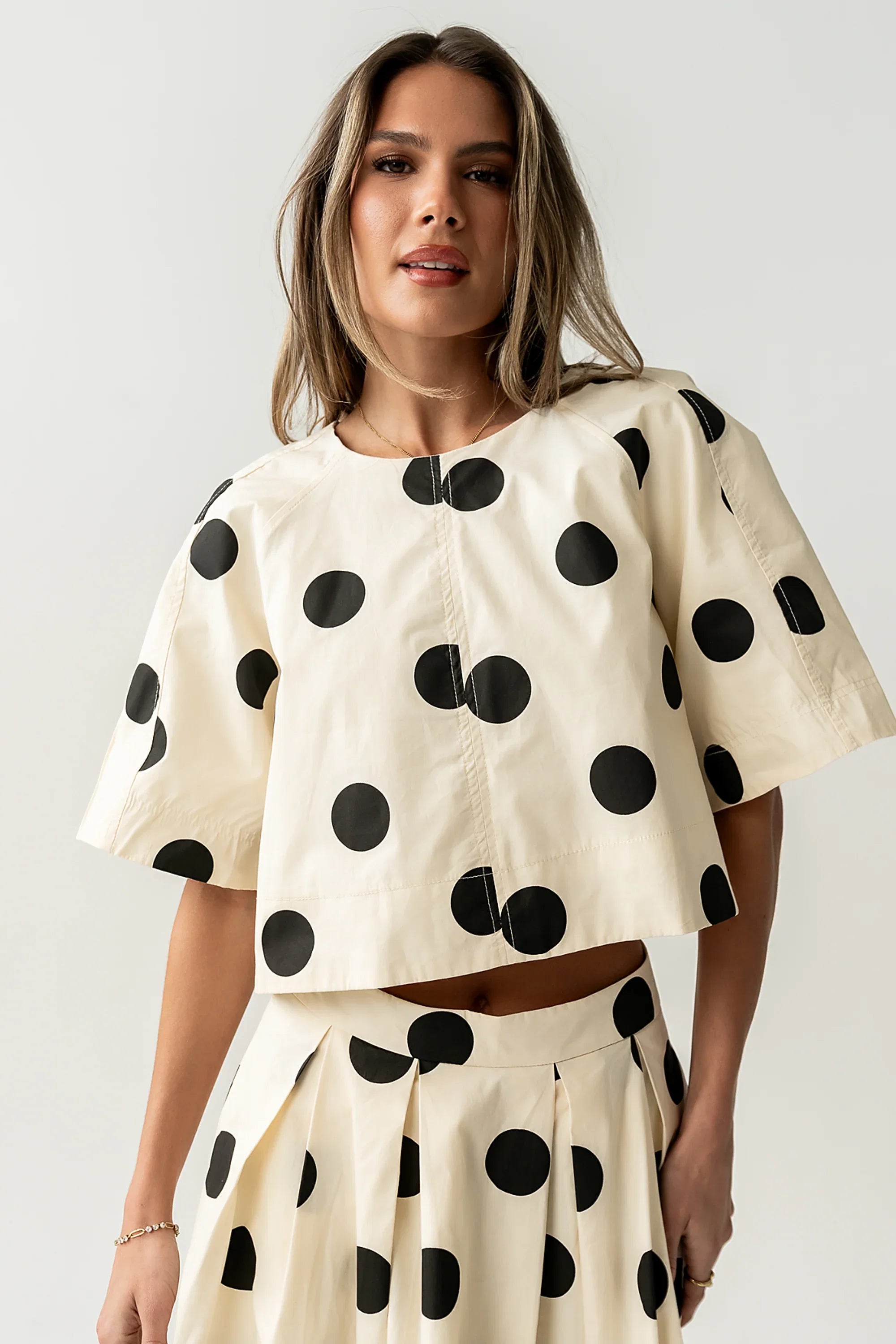 Jacklynn Polka Dot Blouse