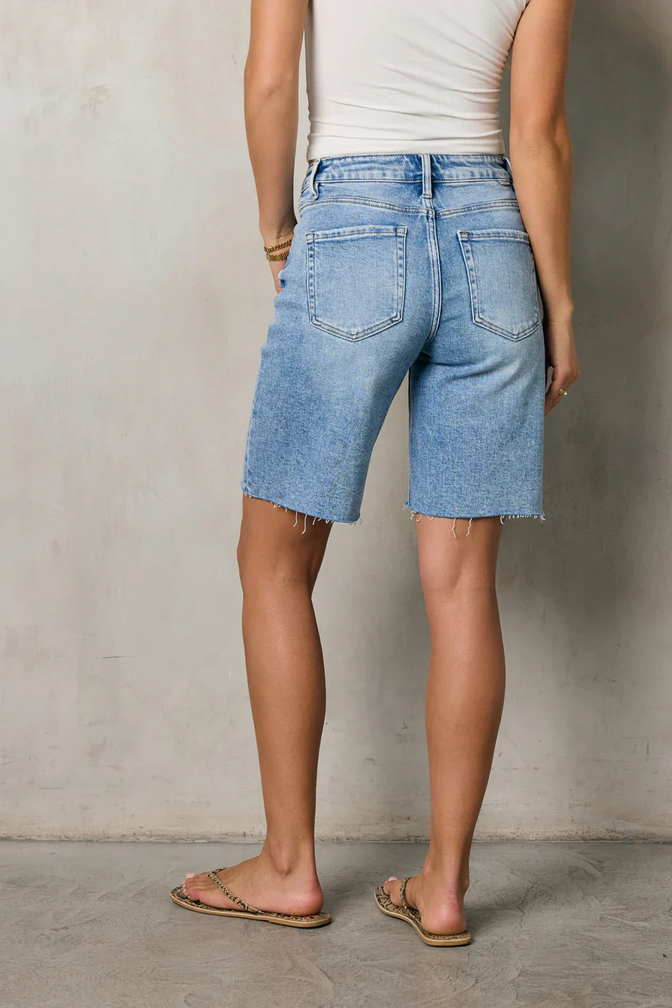 Alina Mid Rise Bermuda Shorts FINAL SALE