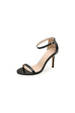 Outdoor Peep Toe Stiletto Heel Patent Leather Shoes With Hollow out