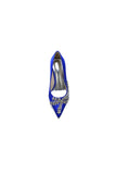Cocktail Pointed Toe Crystal Satin High Heels
