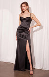 Liv Maxi Dress Corset Style Long Satin Dress