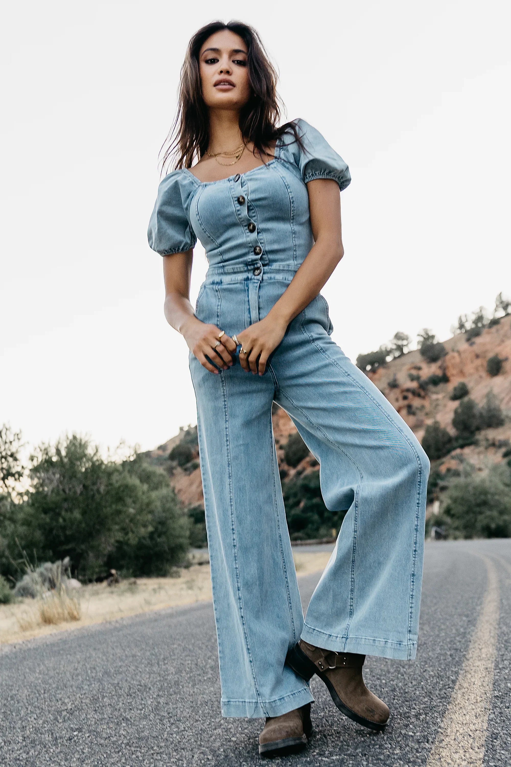 Mazie Denim Jumpsuit