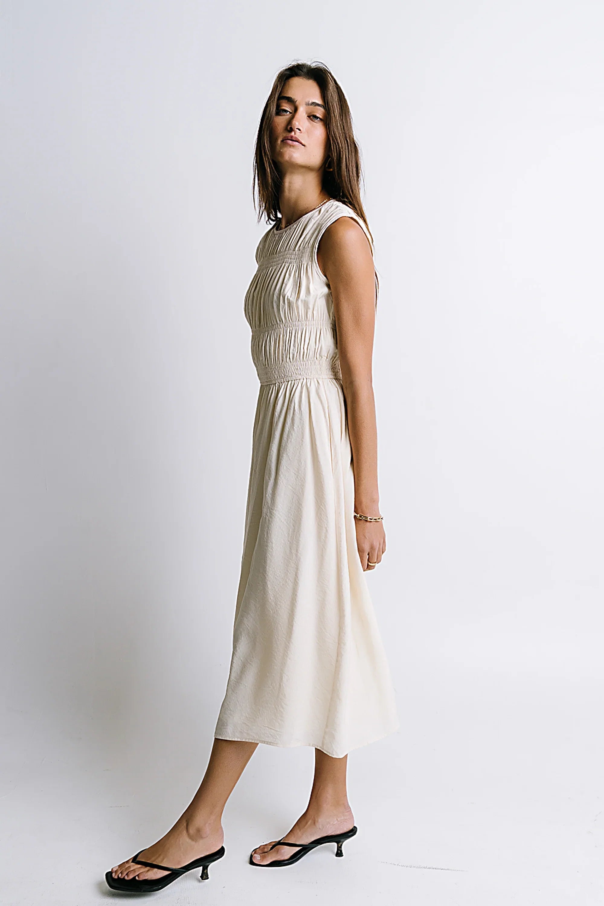 Johna Smocked Midi Dress FINAL SALE