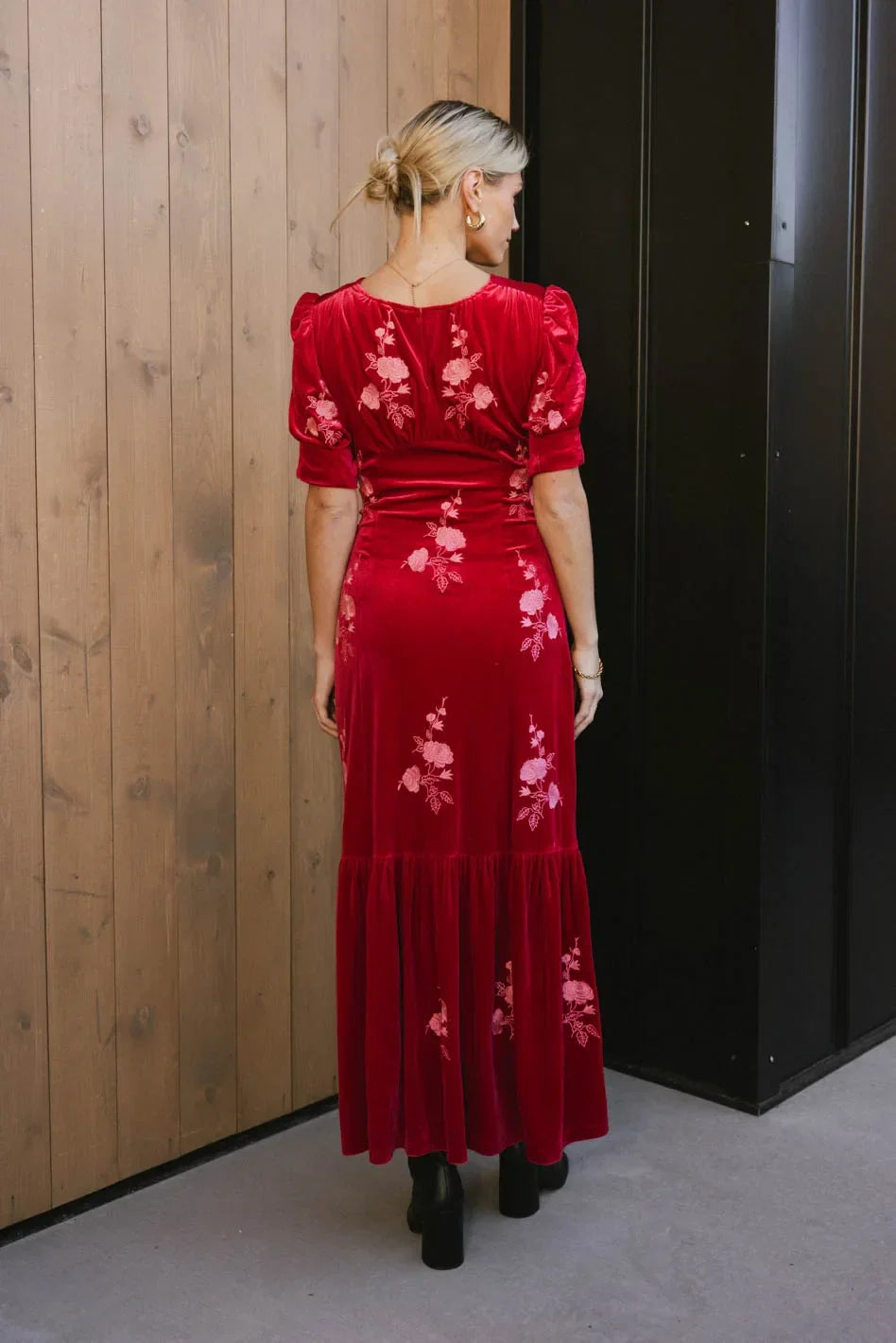 Ratana Velvet Floral Maxi Dress FINAL SALE