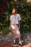 Corey Peplum Top in White FINAL SALE