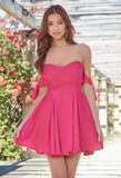 Sophie Mini Dress Hot Pink