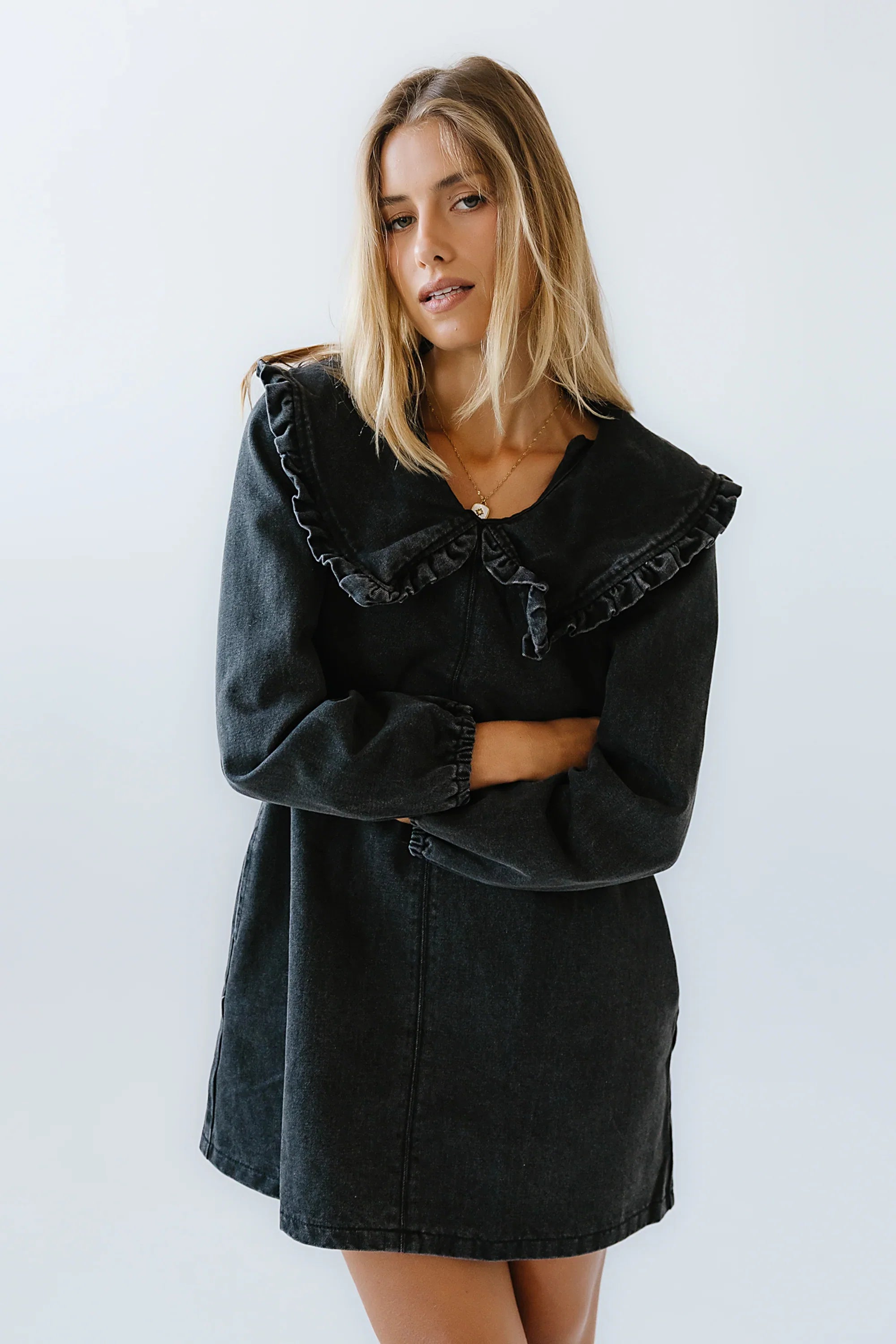 Iris Denim Babydoll Dress FINAL SALE