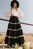 Betsie Lace Trim Maxi Skirt FINAL SALE