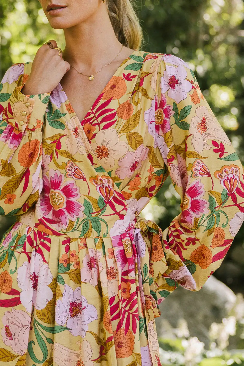 Celine Floral Wrap Dress FINAL SALE