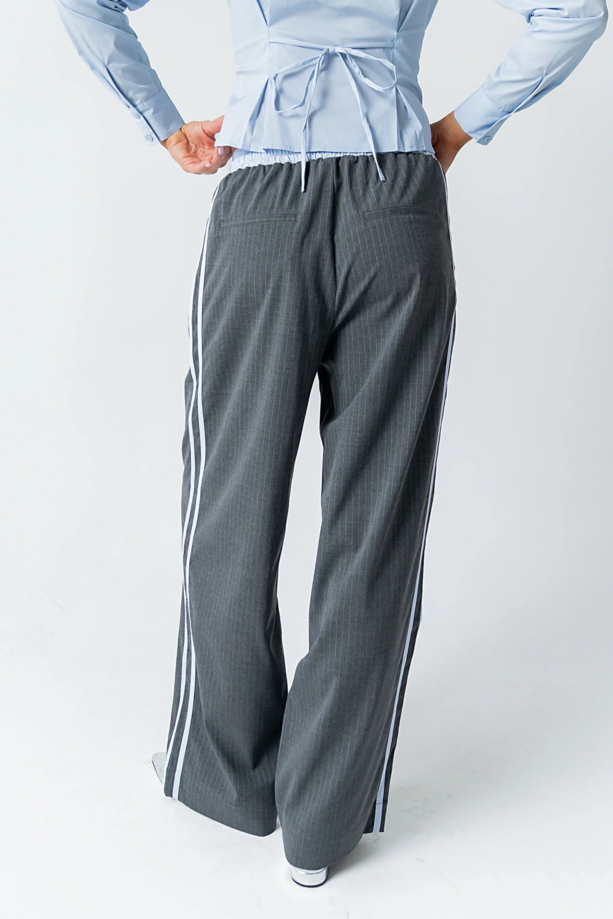 Connor Contrast Wide Leg Pants