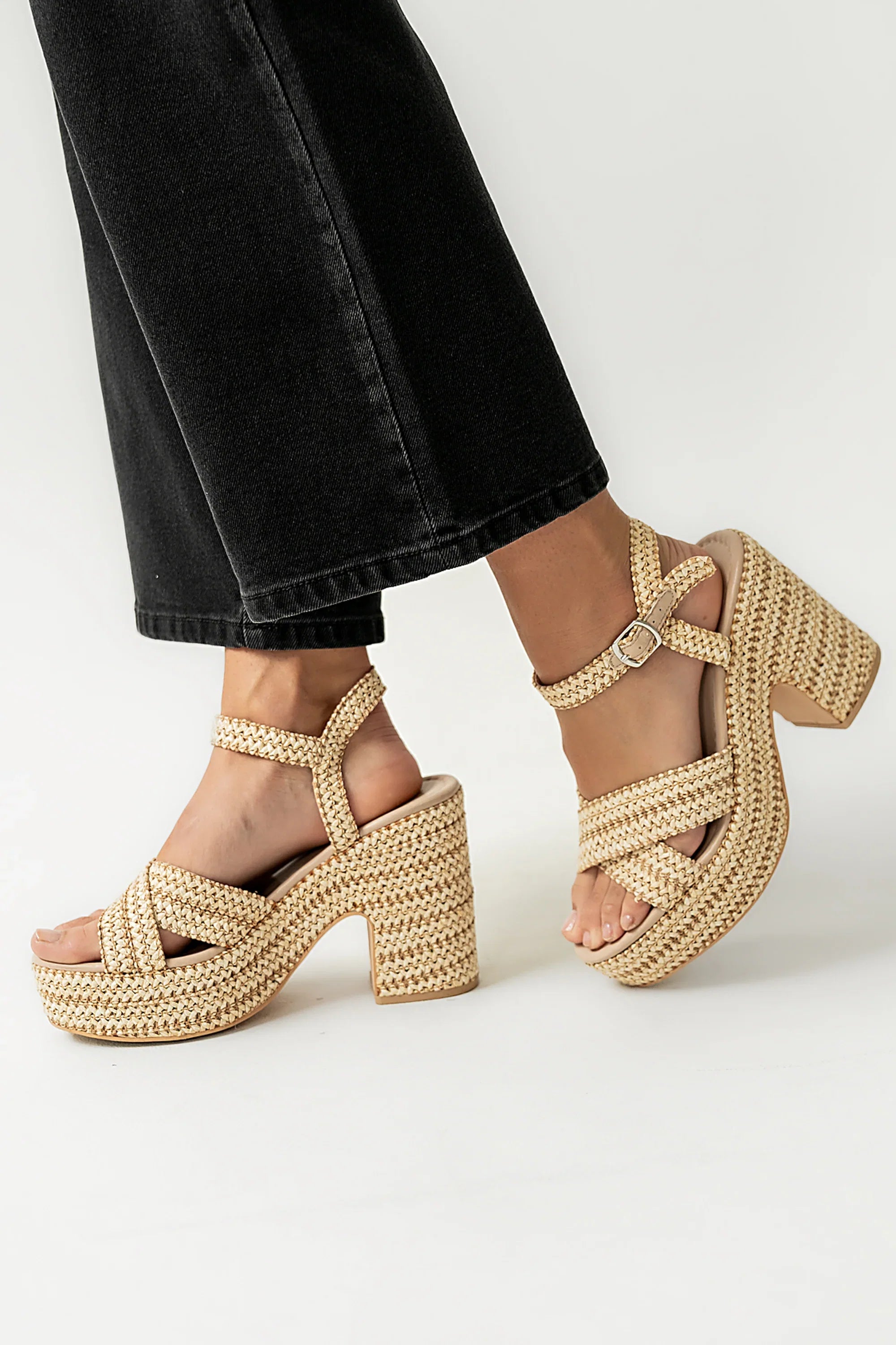 Taylor Raffia Heel