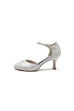 Lace Pointed Toe Satin Wedding Shoes