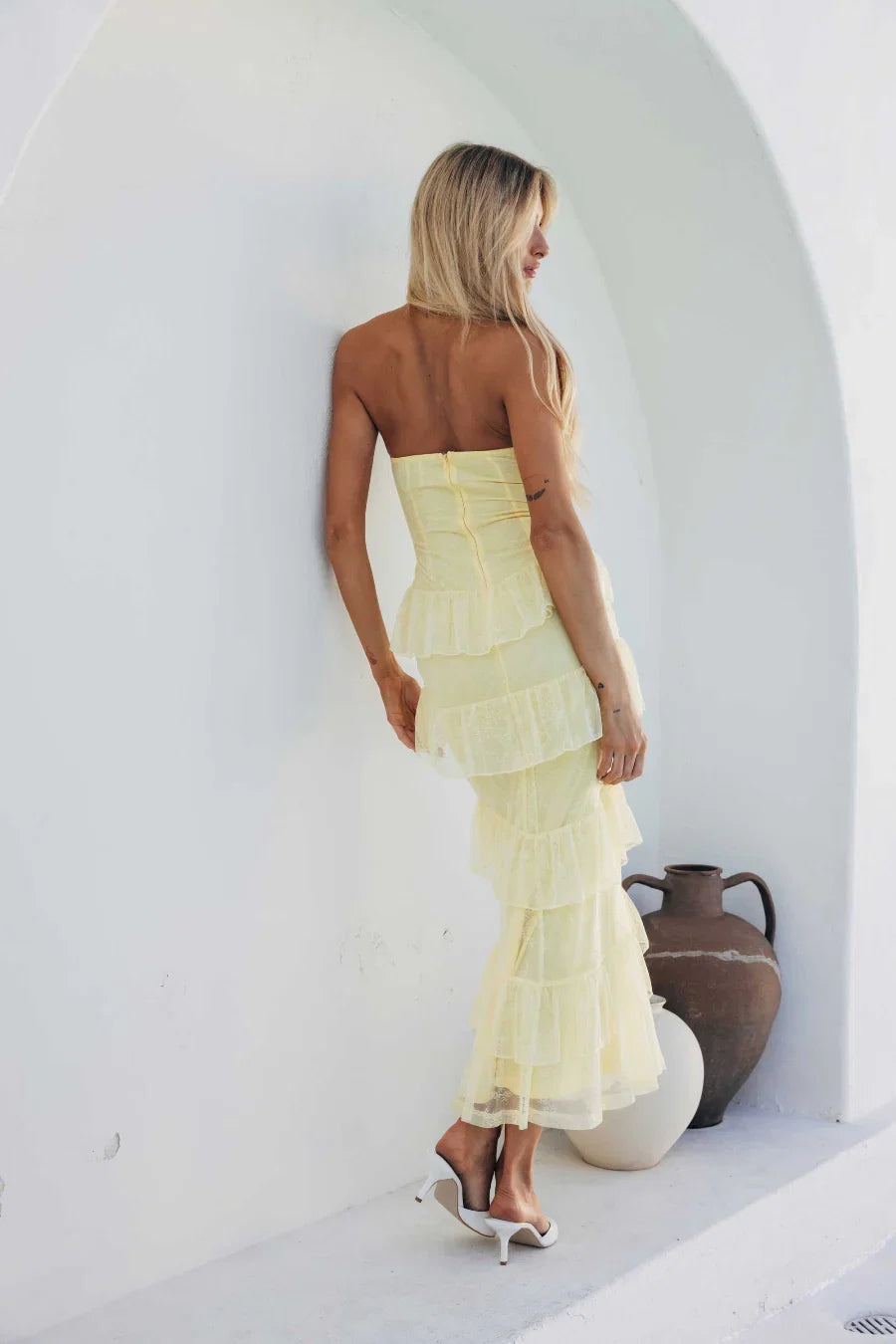 Azaria Ruffle Tiered Maxi Dress
