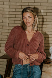 Katie Knit Cardigan in Red FINAL SALE