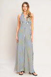 NAUTICAL BREEZE STRIPE JUMPSUIT