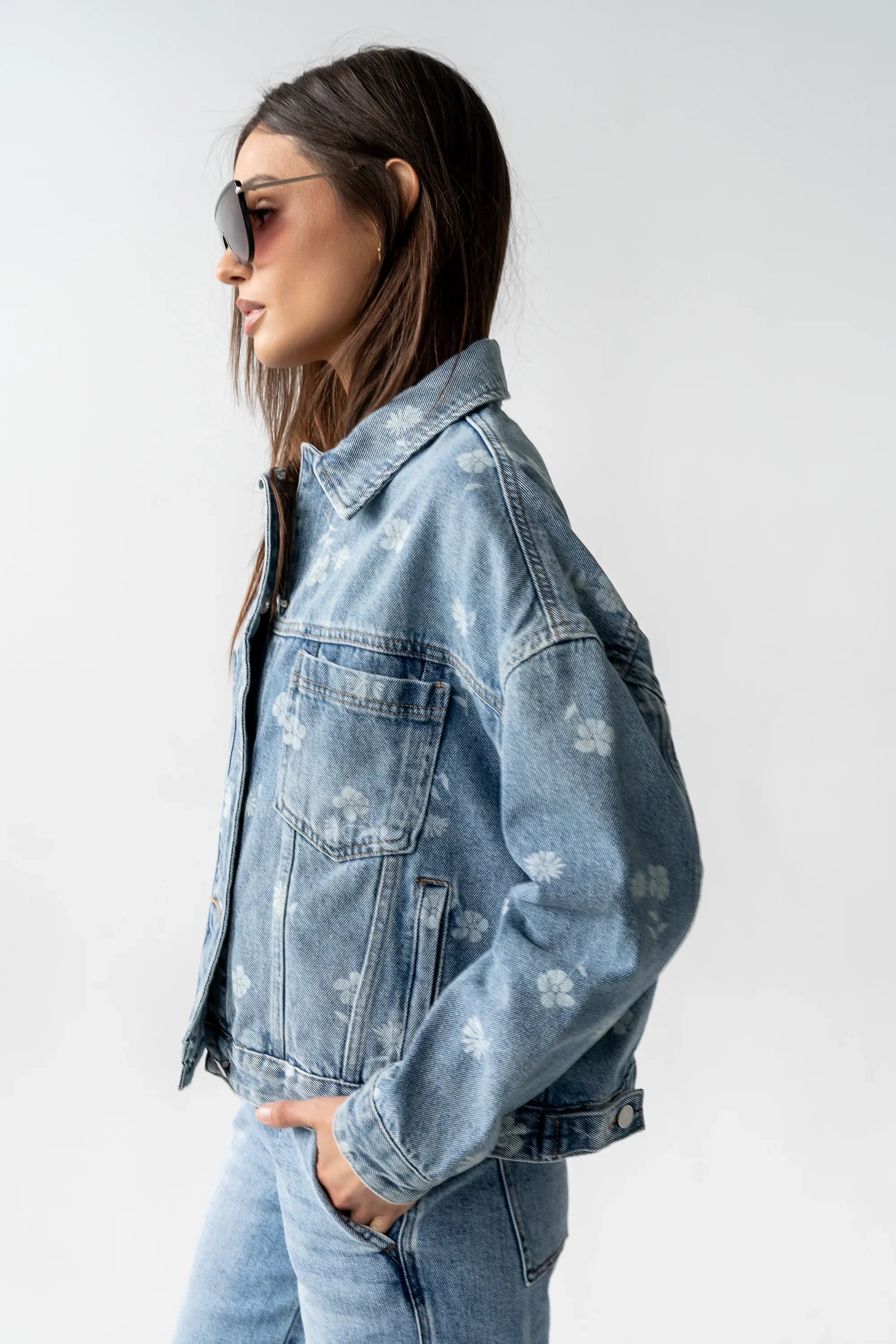 Carla Floral Denim Jacket