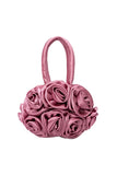 Francine Satin Flower Handbag