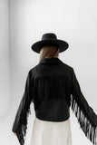 Bridget Fringe Jacket in Black