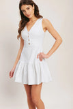 SKY GARDEN WHITE MINI DRESS