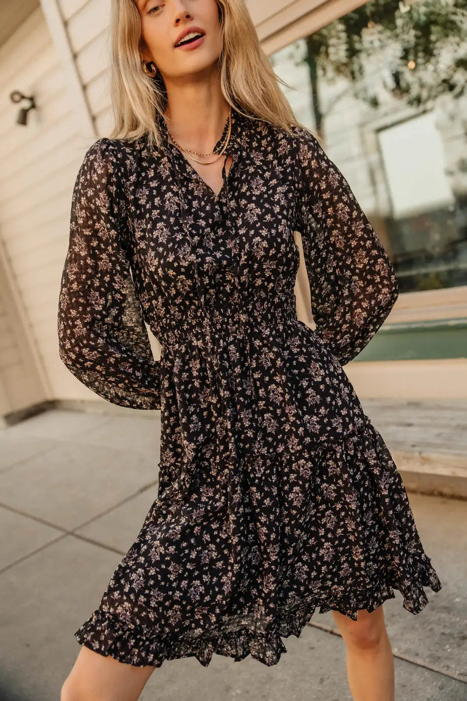 Layne Ruffled Floral Dress FINAL SALE