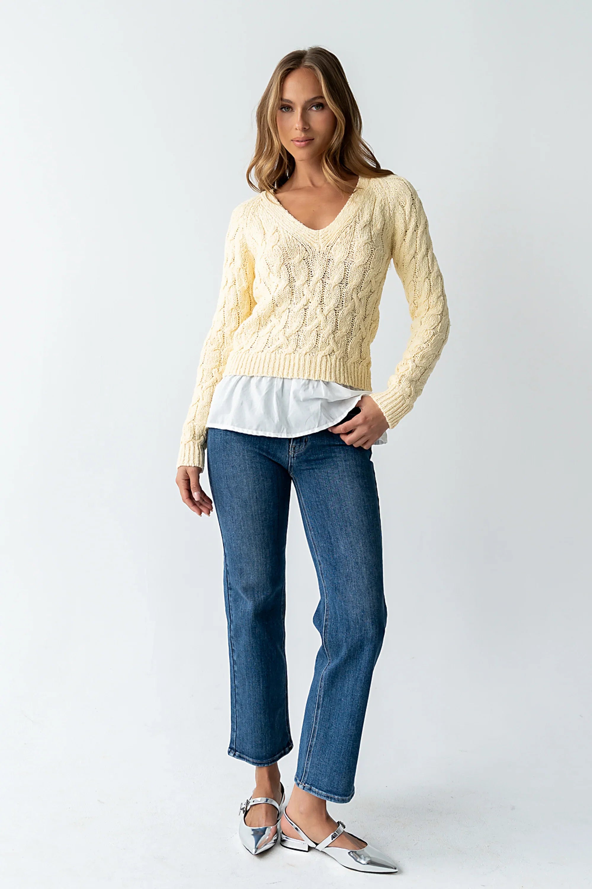 Amanda Straight Leg Jeans in Medium Wash