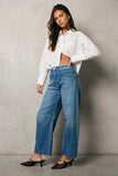 Juliette Barrel Jeans in Medium Wash