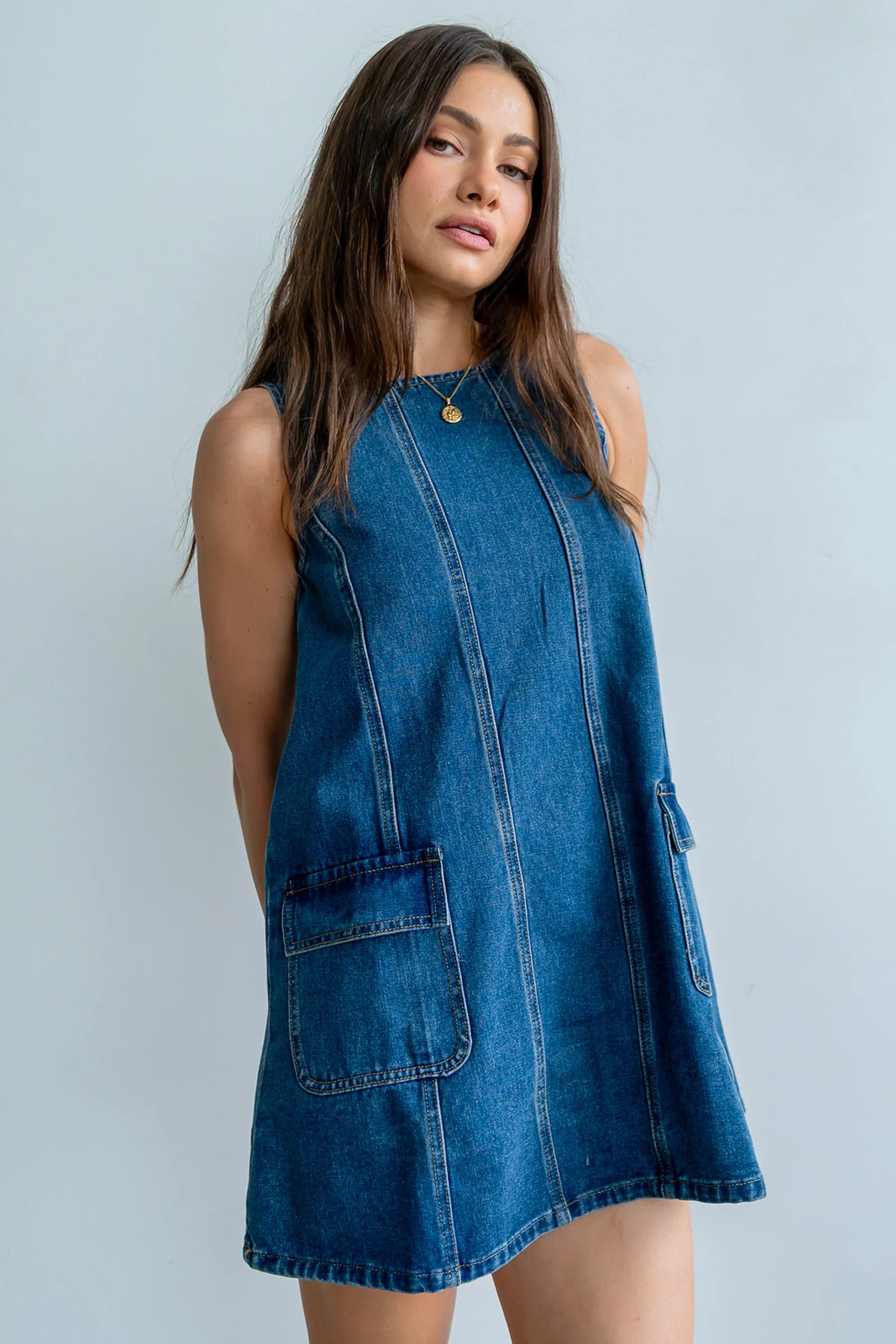 Markell Denim Mini Dress