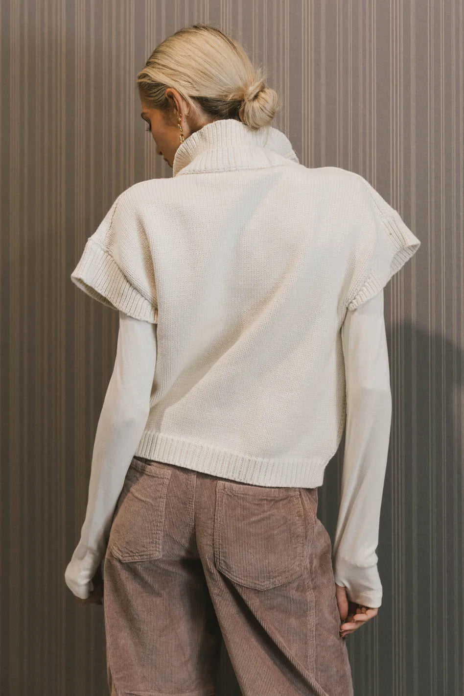 Sadie Knit Cardigan in Ivory FINAL SALE