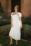 Quincy Lace Trim Midi Dress