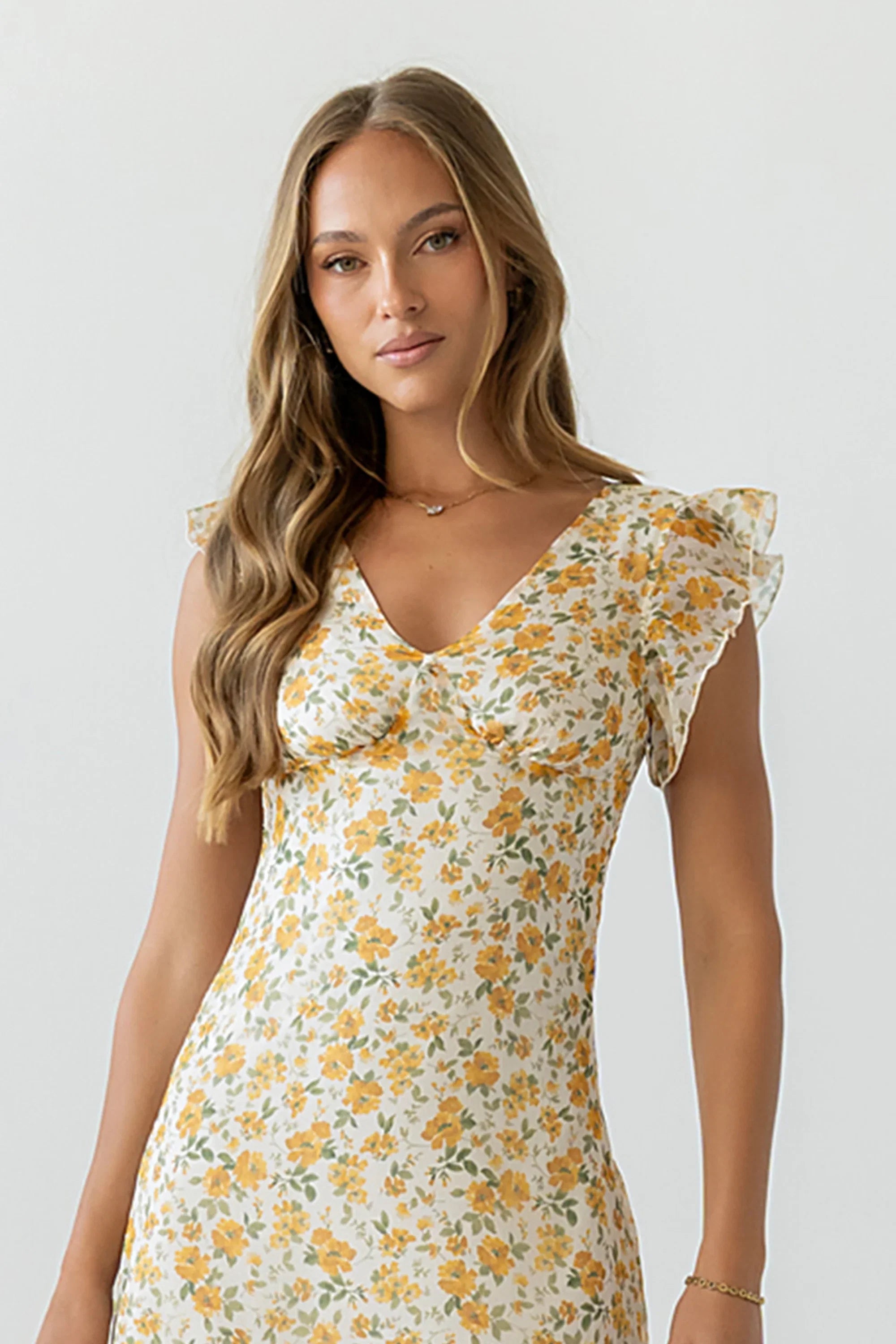 Avery Floral Midi Dress