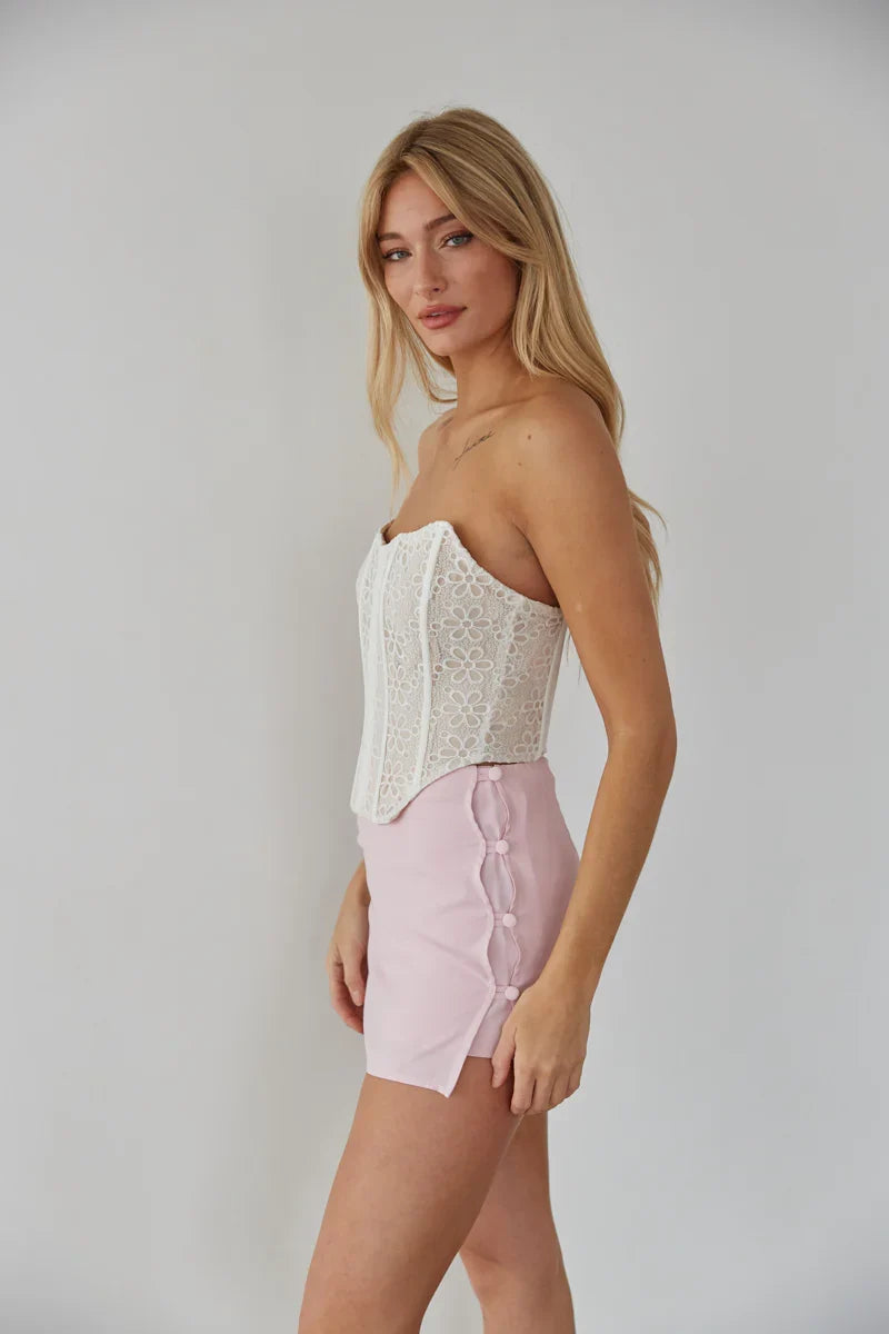 Nalani Strapless Lace Corset