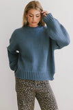 Josie Knit Sweater in Blue FINAL SALE