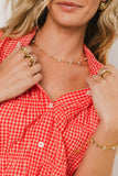 Lea Gingham Blouse FINAL SALE