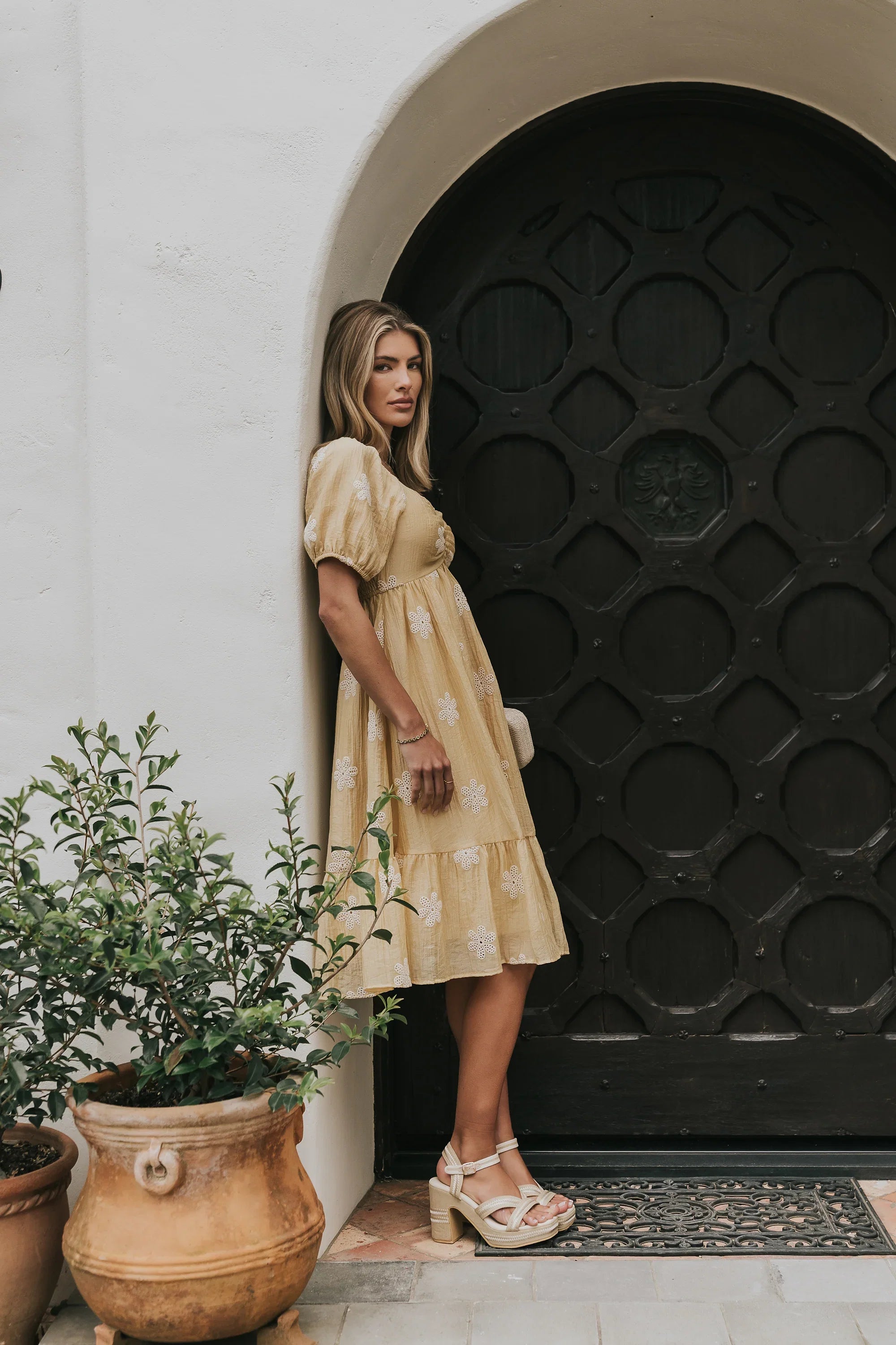 Shannon Floral Embroidered Dress
