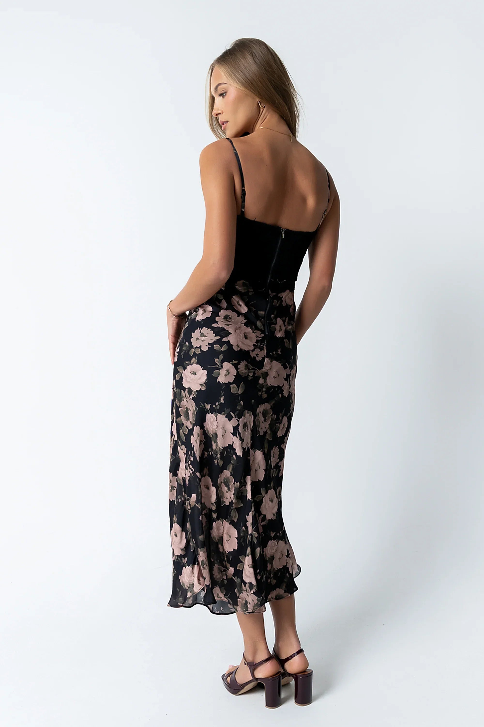 Jordyn Floral Midi Dress FINAL SALE