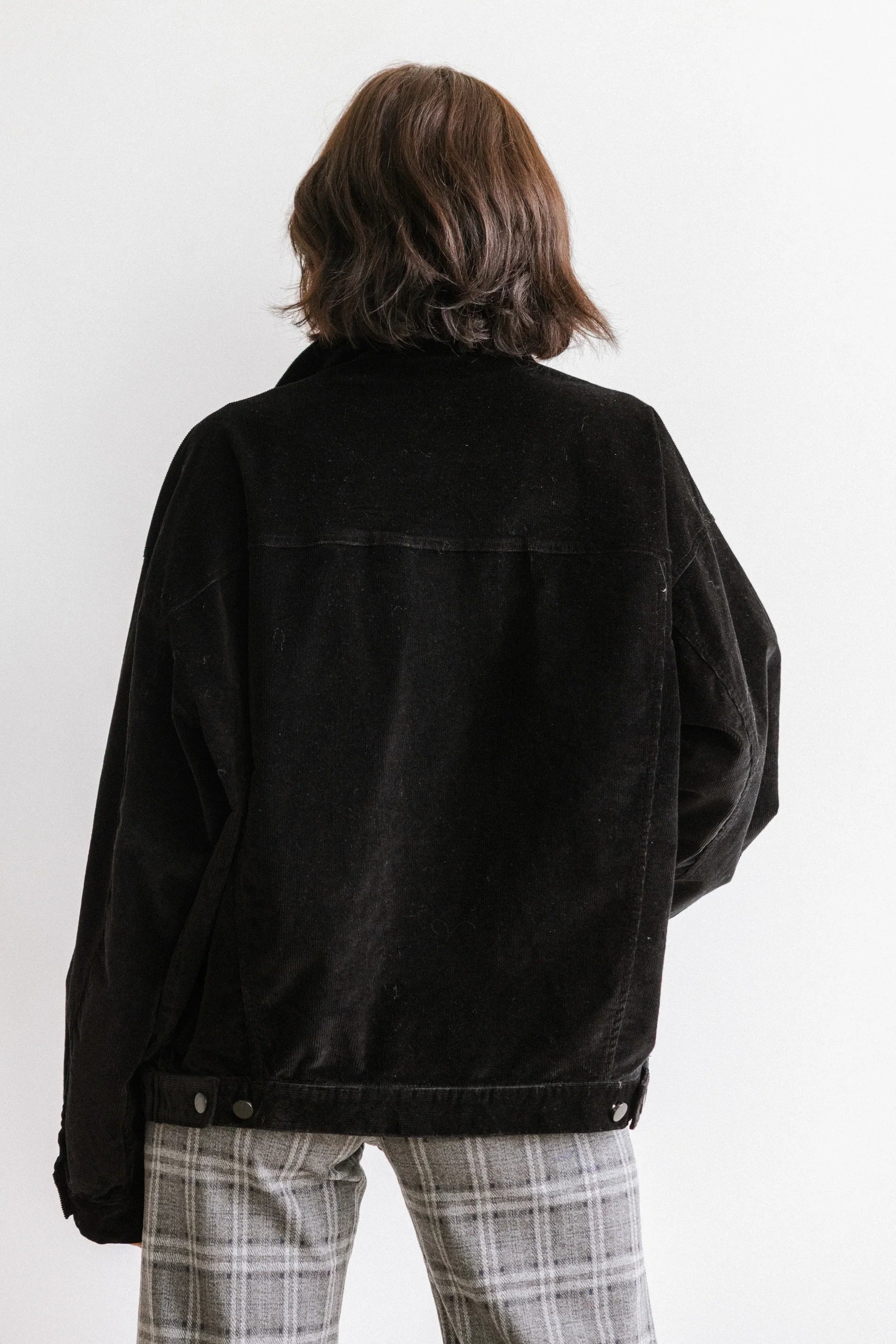 Sarah Corduroy Jacket in Black FINAL SALE