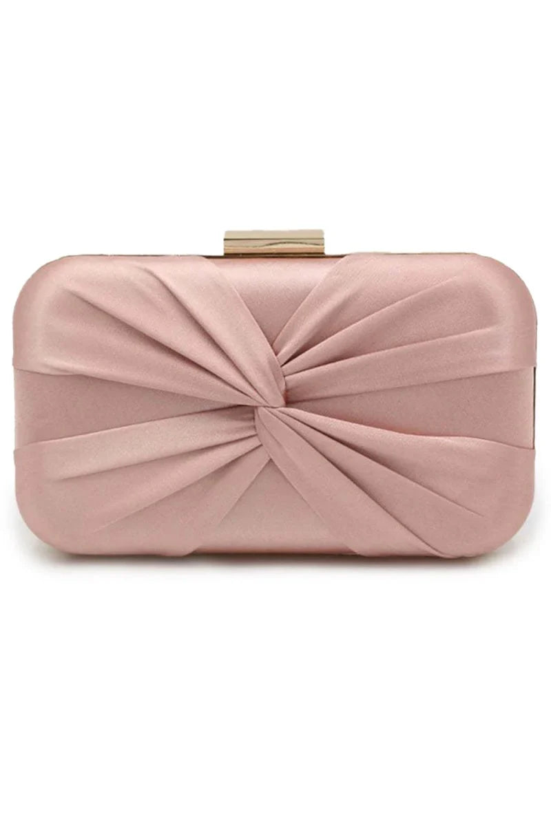 Classic Silk Like Closure Clutch Purse