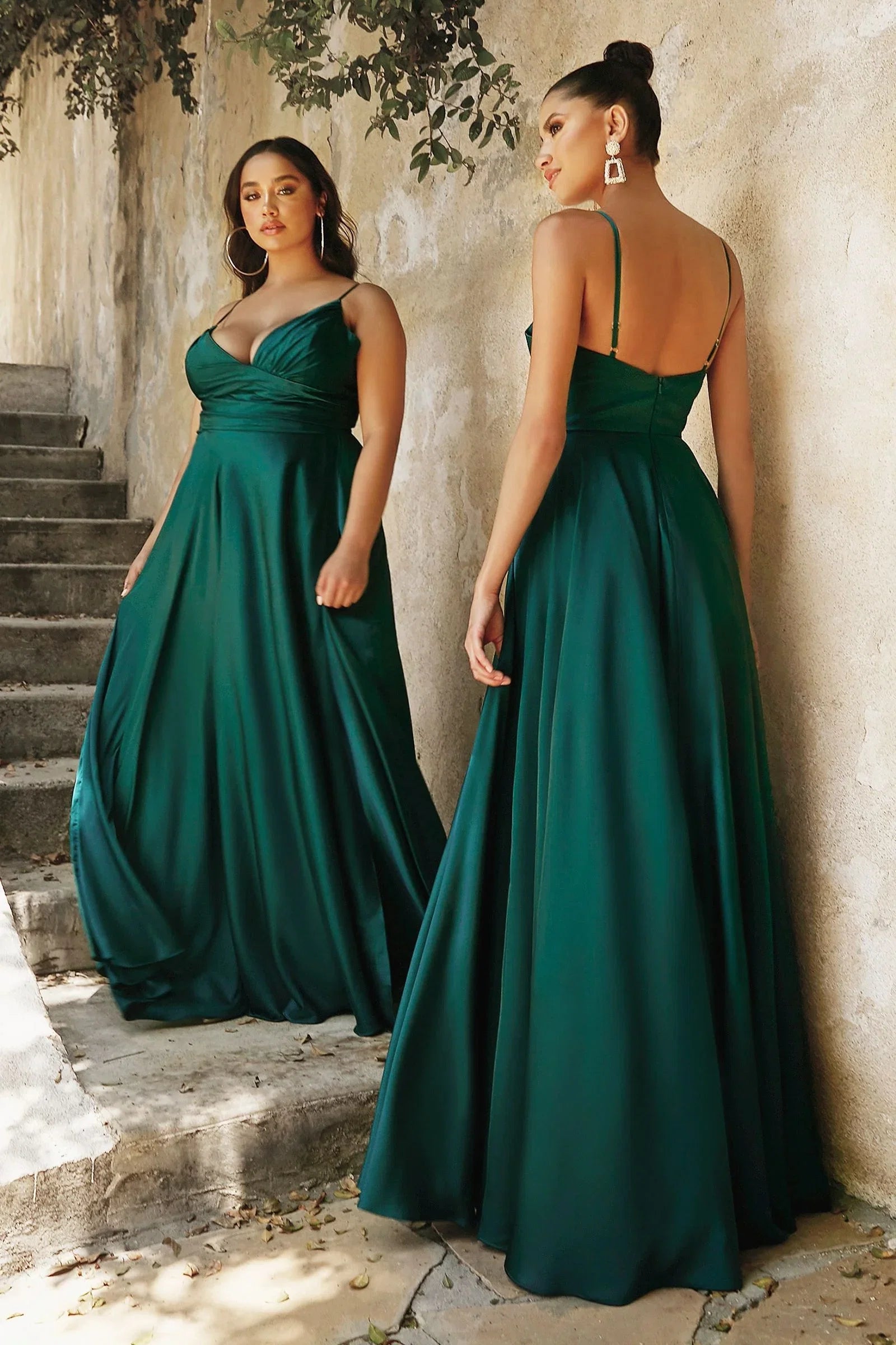 ERICA GOWN SOFT SATIN A LINE DRESS