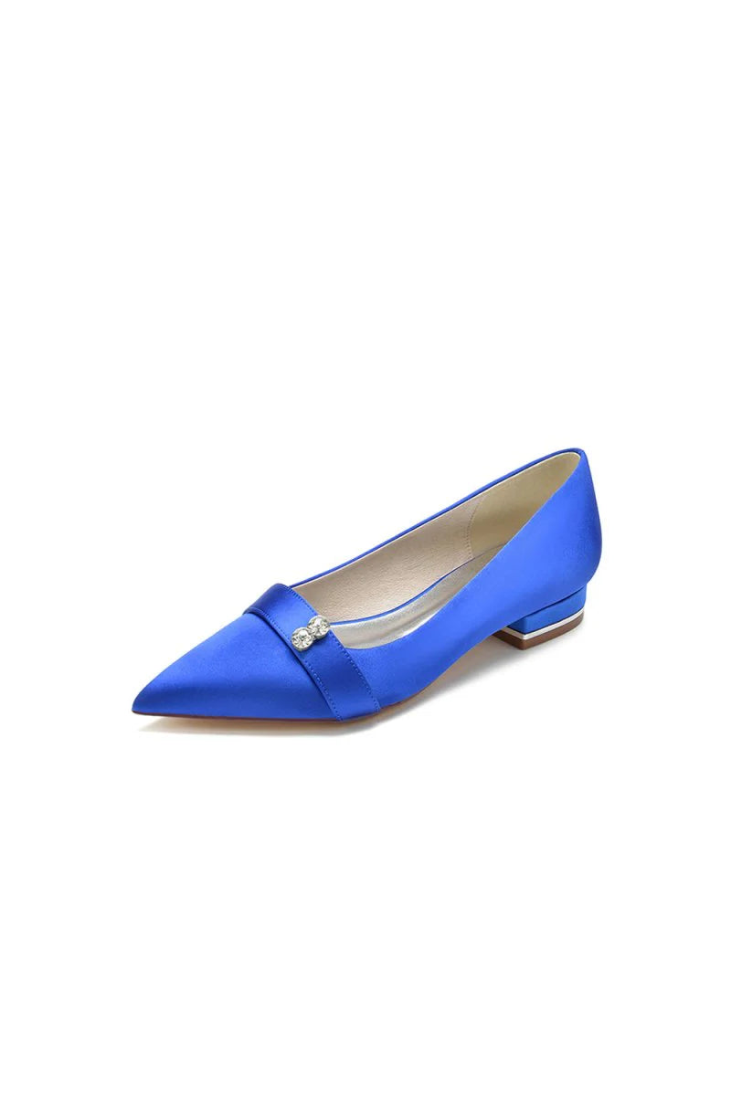 Crystal Cocktail Pointed Toe Flats