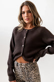 Debbie Ribbed Sweater in Brown