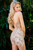 4226 Primavera Art Deco Inspired Beaded Mini Dress